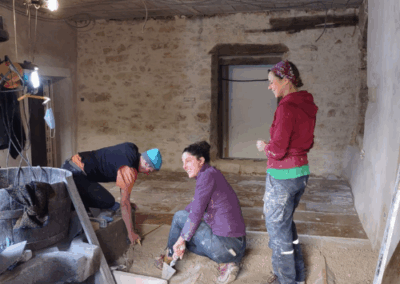 photo du chantier participatif de l'épicerie toketa partie 2