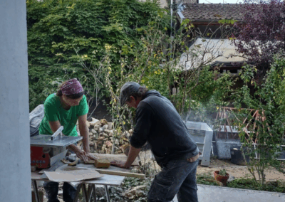 photo du chantier participatif de l'épicerie toketa partie 2