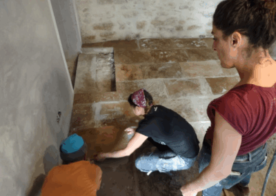 photo du chantier participatif de l'épicerie toketa partie 2