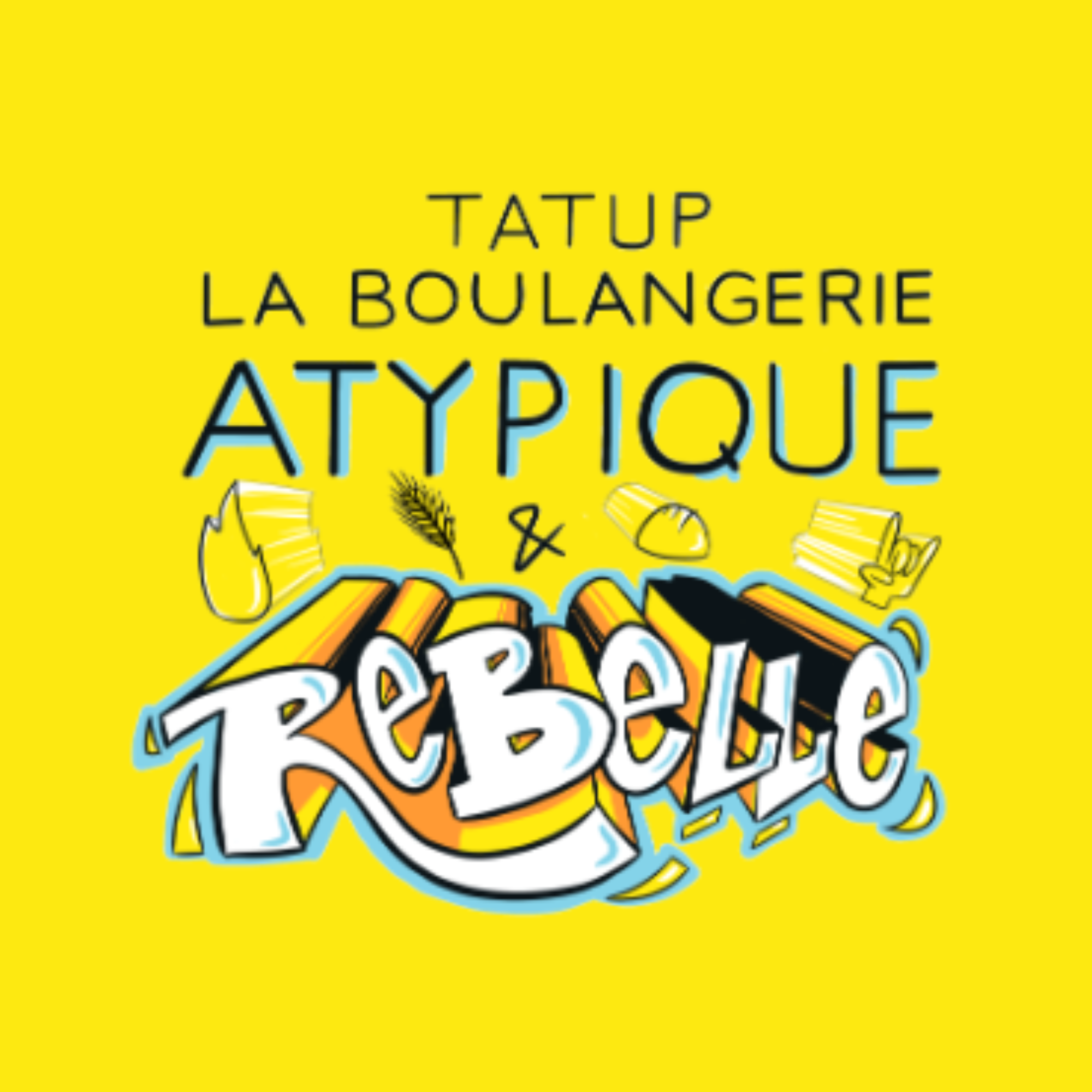logo de la boulangerie TATUP Atypique & rebelle pains bio au levains